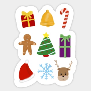 Christmas icons Sticker